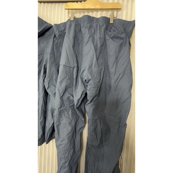VTG Old Navy 2 Piece Blue Yellow Lining Cotton Track Suit Jacket Pants XXL Y2K - Picture 10 of 16